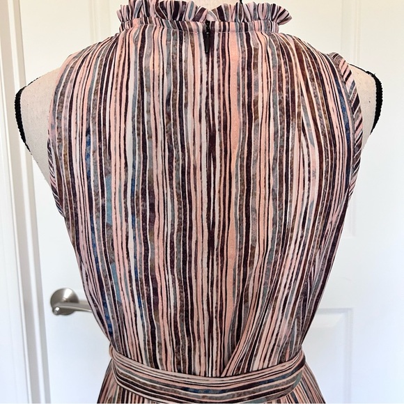 Bella D. Pink and Black Sleeveless Maxi Dress - Picture 3 of 6